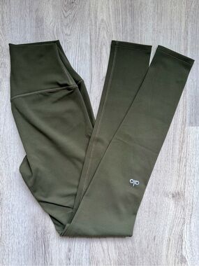 ALO - Softsculpt High-Waist Legging in Green Olive - Women’s - size XS